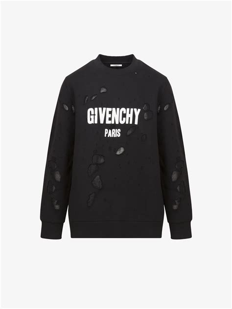 givenchy sweatshirts mens|givenchy paris sweatshirt destroyed.